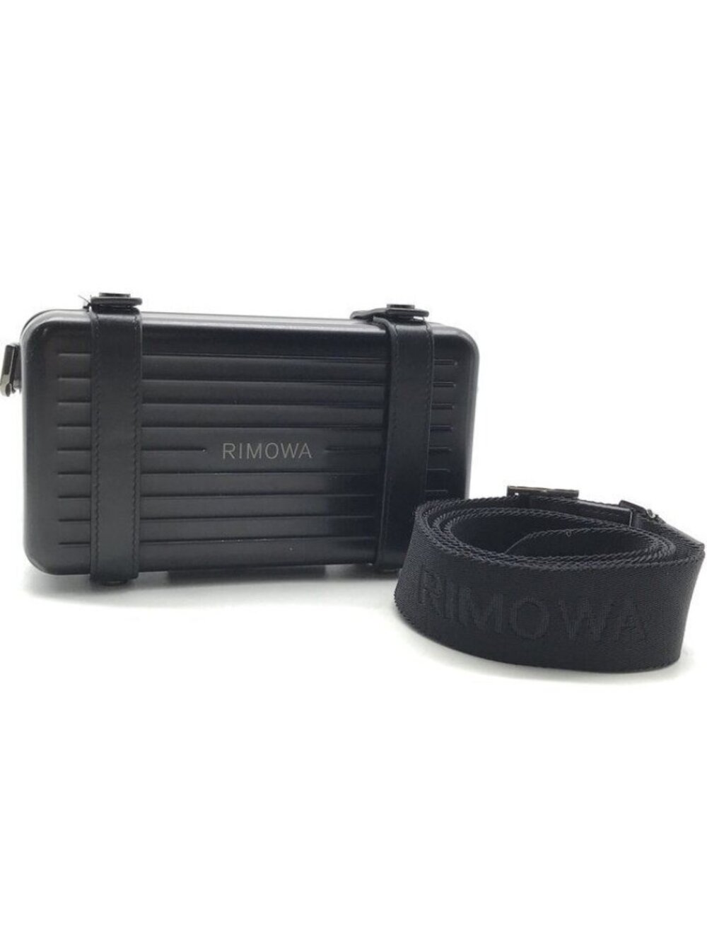 Dior Rimowa Collaboration Personal Clutch Shoulder Bag Aluminum Black